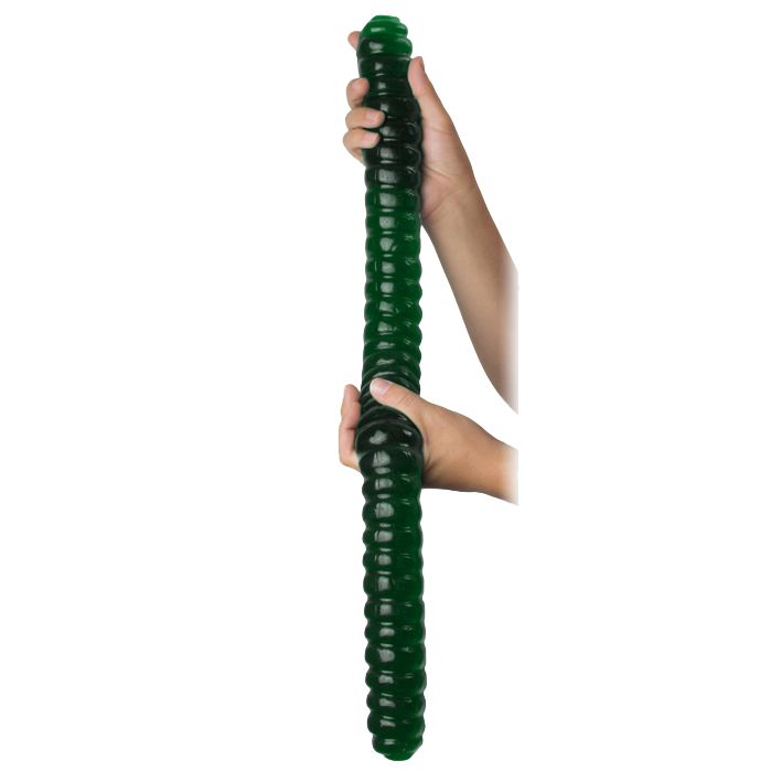 World's Largest Gummy Worm Sour Apple Art Bag 26 Inches 2lb 1ct
