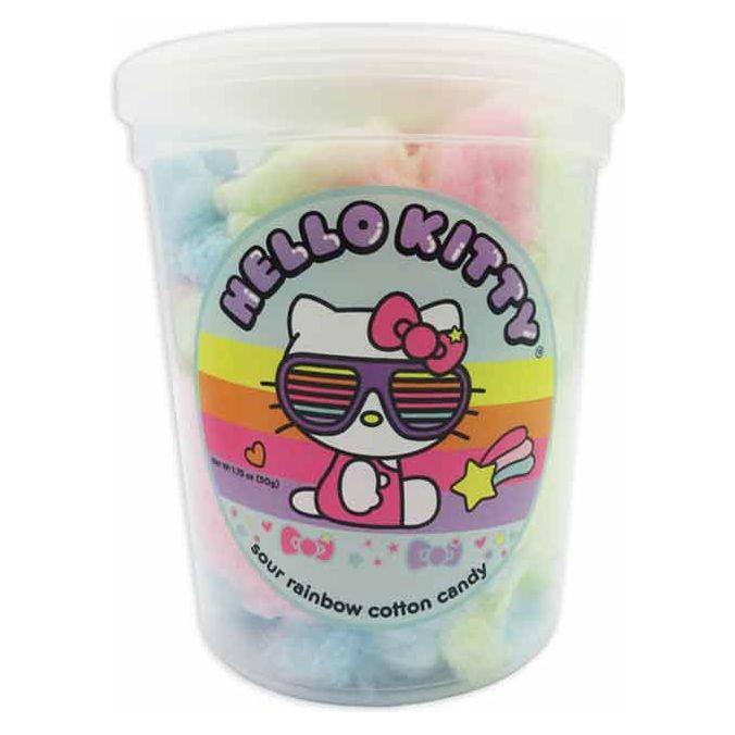 CSB Gourmet Cotton Candy - Hello Kitty Sour Rainbow 1.75oz 12ct