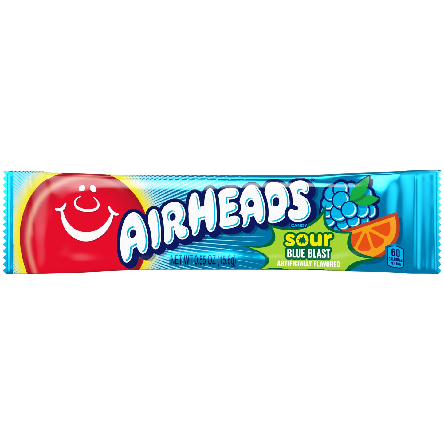 Airheads Singles Sour Blue Blast 0.55oz 36ct