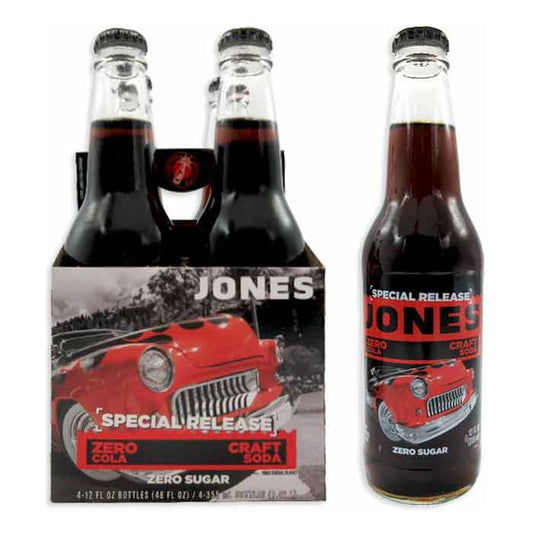 Jone's Soda Zero Cola 12oz 4x6pack 24ct (Pallet Shipping Only) (Shipping Extra, Click for Details)