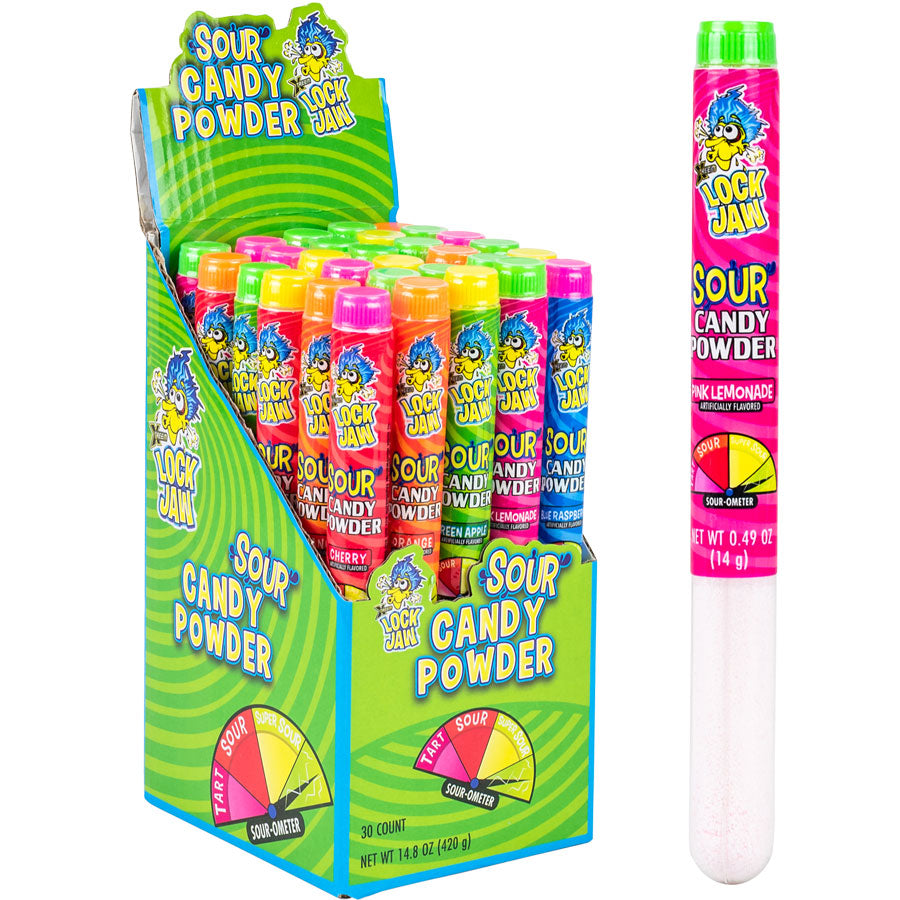 Koko's Lock Jaw Sour Tubes Powder Candy .49oz 30ct