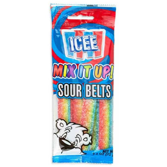 Icee Sour Belts Peg Bag 2.6oz 20ct