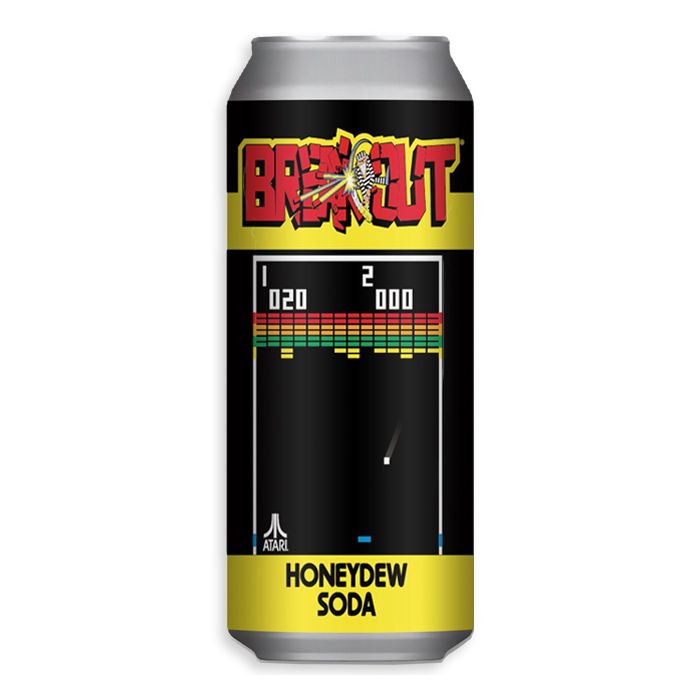 Rocket Fizz Cans Breakout Honeydew Soda 16oz 24ct (Shipping Extra, Click for Details)