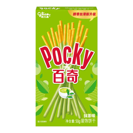 Glico Pocky Matcha 50g 36ct (China) - candynow.ca
