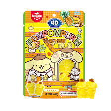 Amos POMPOMPURIN 4D Fruit Juice Fudge Pineapple 60g 8ct (China)