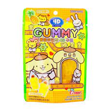 Amos POMPOMPURIN 4D Fruit Juice Fudge Pineapple 60g 8ct (China)