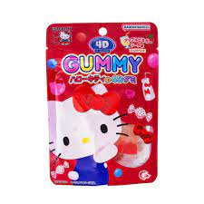 Amos HELLO KITTY 4D Fruit Juice Gummy Apple Flavor 60g 8ct (China)