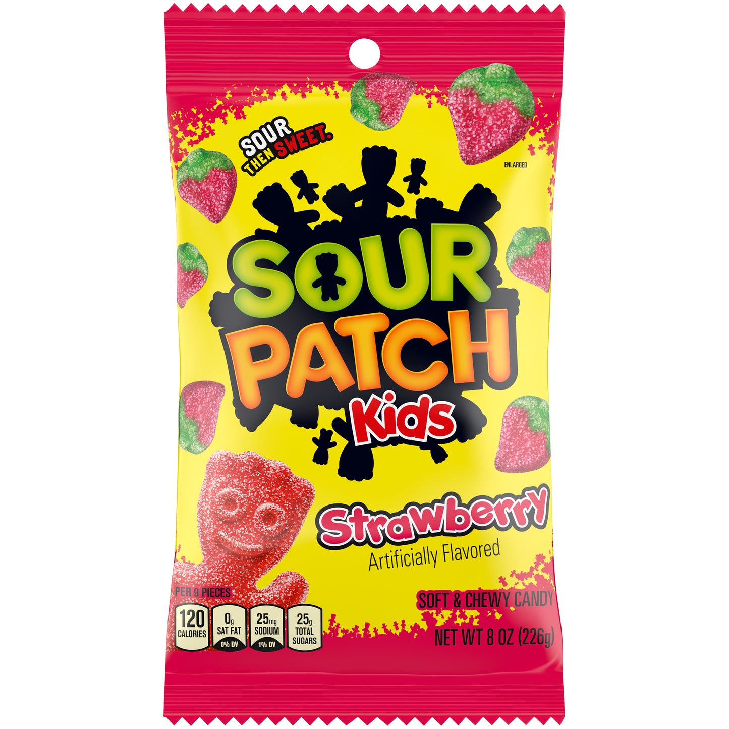 Sour Patch Kids Strawberry Peg Bags 8oz 12ct