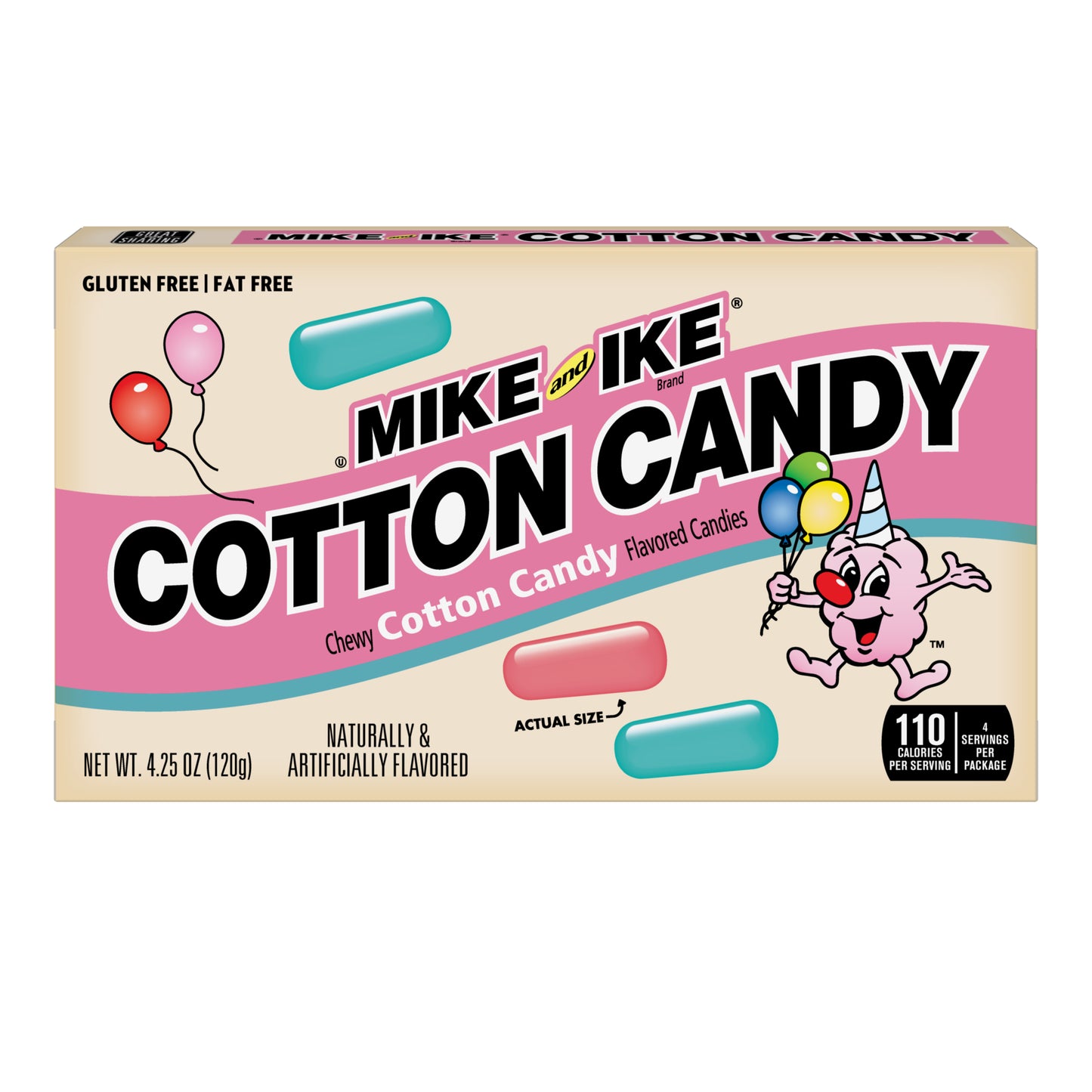 Mike & Ike Theater Box Cotton Candy 4.25oz 12ct