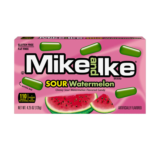 Mike & Ike Theater Box Sour Watermelon 4.25oz 12ct