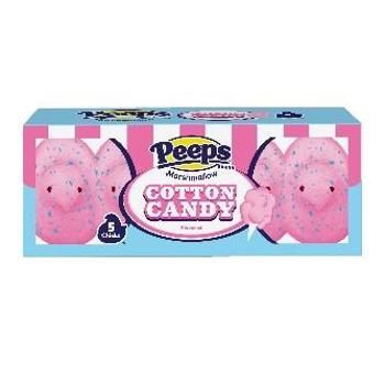 Peeps Chicks Cotton Candy 5pcs 1.5oz 24ct