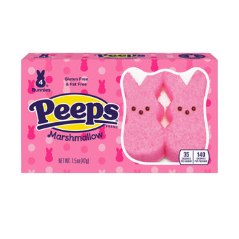 Peeps Bunnies-Pink 4pcs 1.5oz 24ct