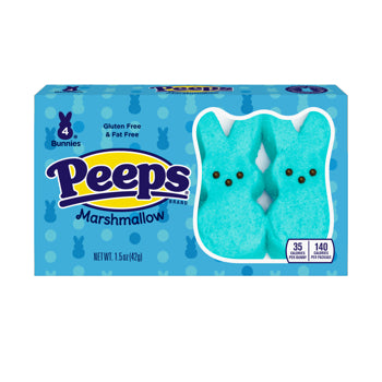 Peeps Bunnies-Blue 4pcs 1.5oz 24ct
