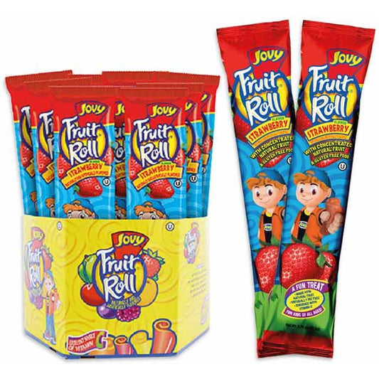 Jovy Fruit Rolls Strawberry 0.75oz 48ct