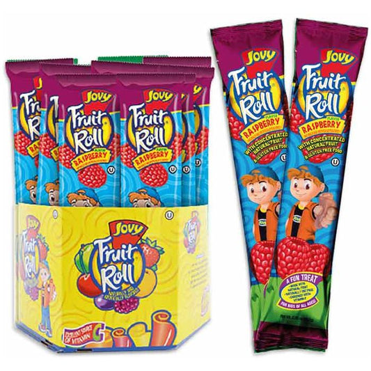 Jovy Fruit Rolls Raspberry 0.75oz 48ct