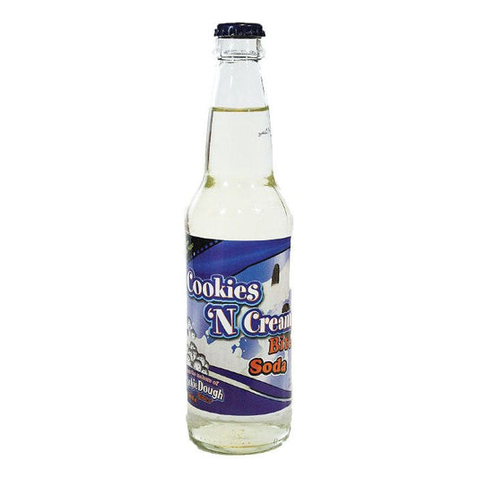 Cookie Dough Cookies 'N Cream Soda Glass Bottle 12oz 24ct (Pallet Shipping Only) (Shipping Extra, Click for Details)