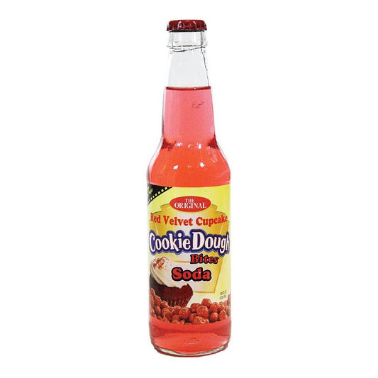 Cookie Dough Red Velvet Cupcake Soda Glass Bottle 12oz 24ct (Pallet Shipping Only) (Shipping Extra, Click for Details)