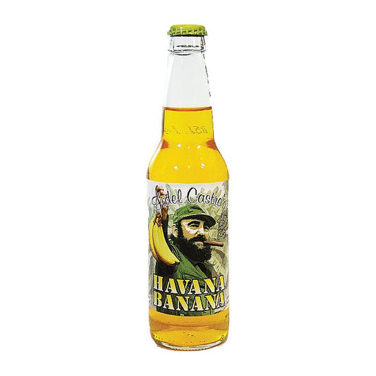 Fidel Castro Havana Banana Soda Glass Bottle 12oz 24ct (Pallet Shipping Only) (Shipping Extra, Click for Details)