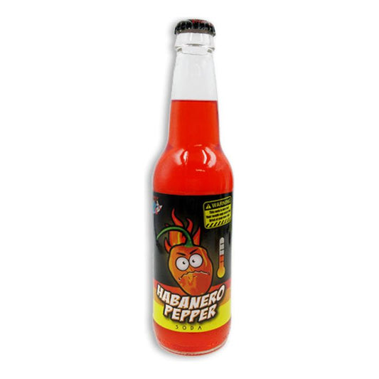 Hot Habanero Pepper Soda Glass Bottle 12oz 24ct (Pallet Shipping Only) (Shipping Extra, Click for Details)