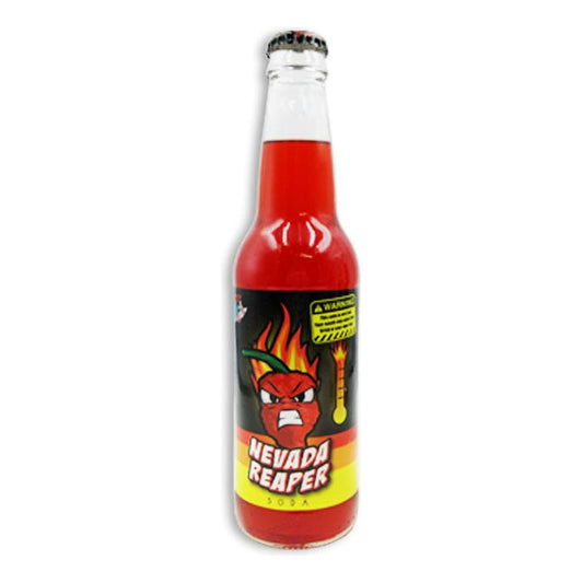 Hot Nevada Reaper Soda Glass Bottle 12oz 24ct (Pallet Shipping Only) (Shipping Extra, Click for Details)