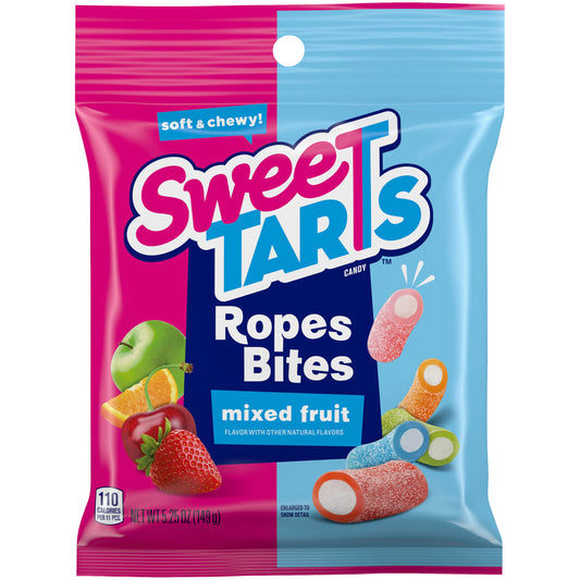 Sweetarts Ropes Bites Mixed Fruit 5.25oz 12ct