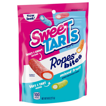 Sweetarts Ropes Bites Stand Up Bag 8oz 8ct