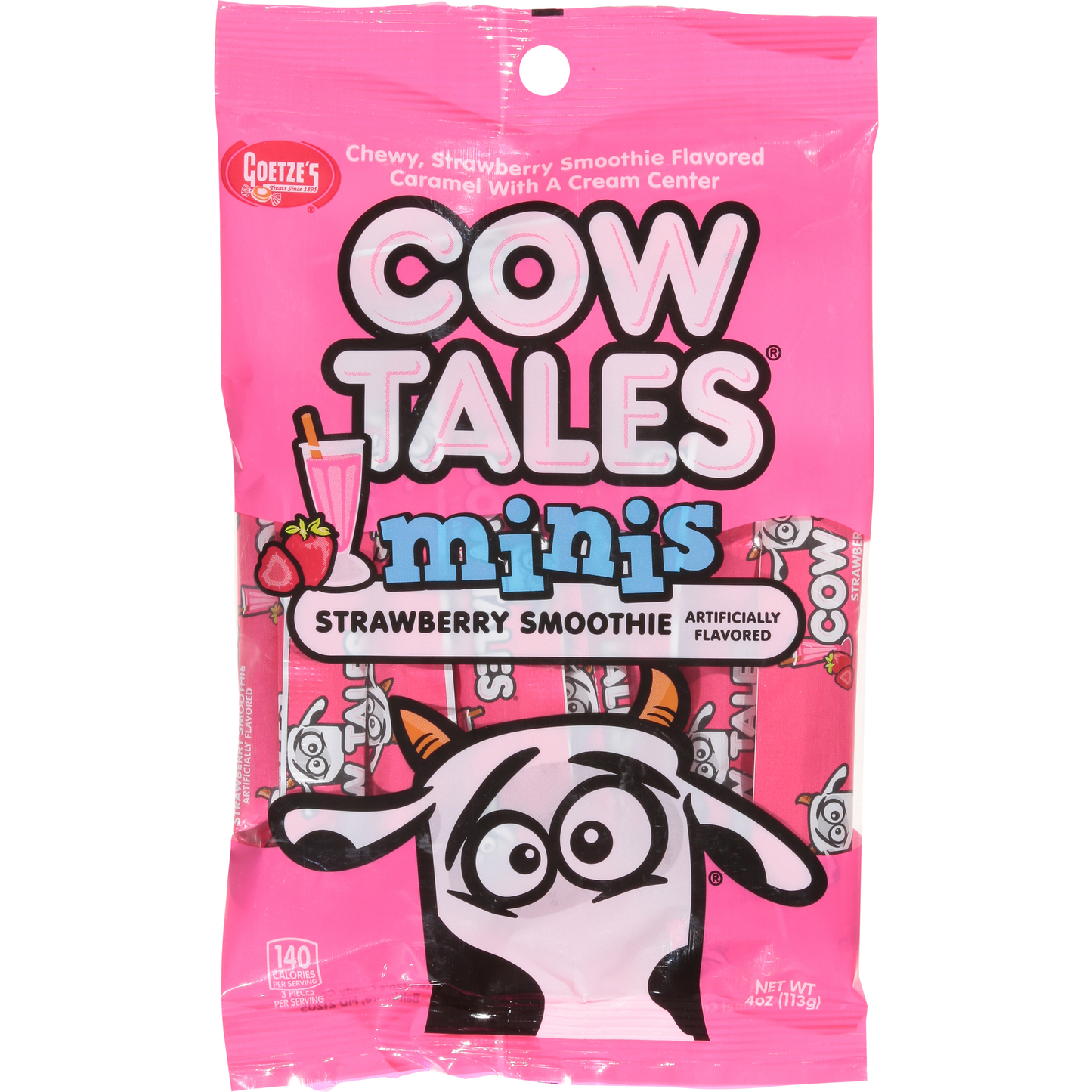 Goetze's Cow Tales Strawberry Smoothie Minis 4oz 9ct