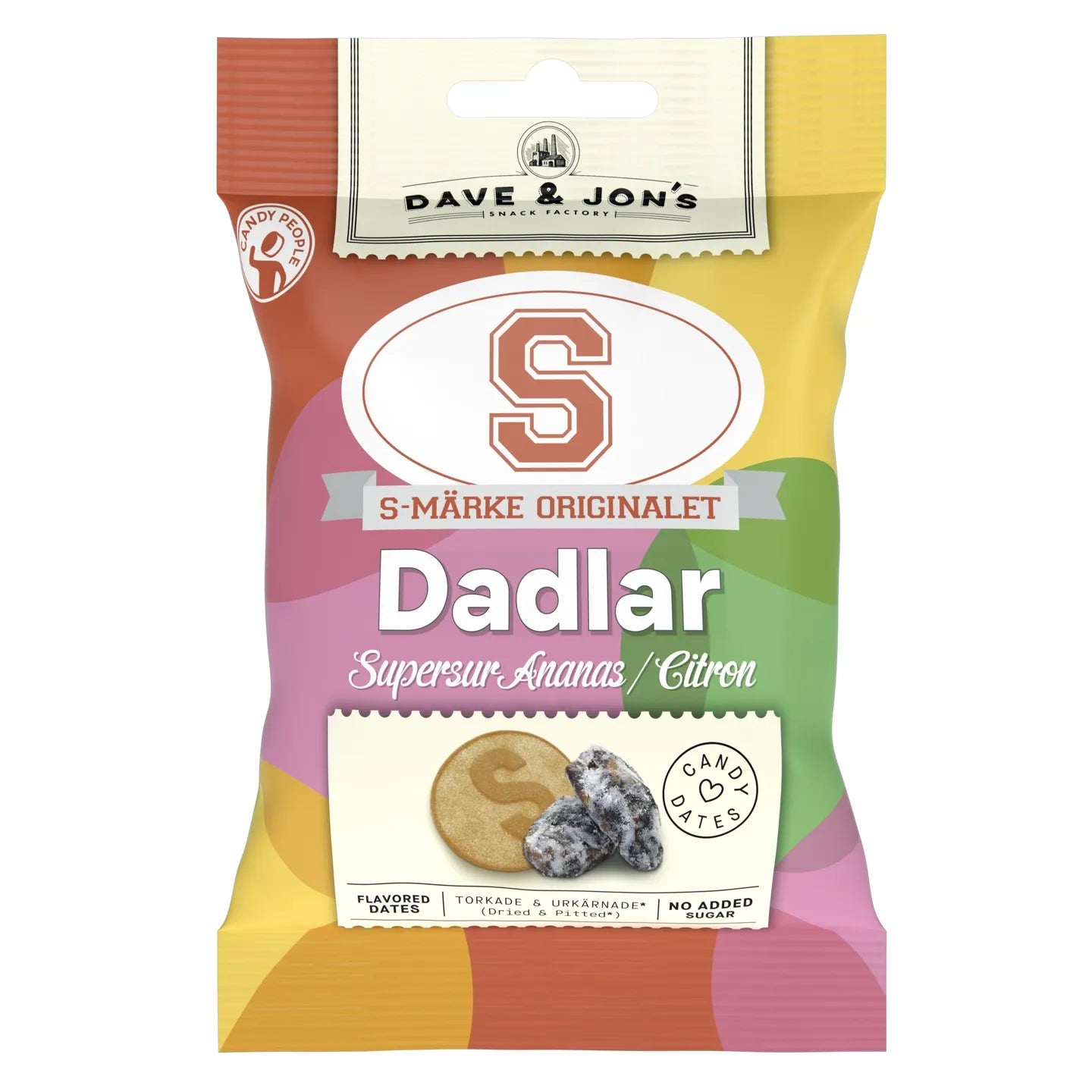 S-Märke Dates Sour Citrus 50g 20ct (Sweden)