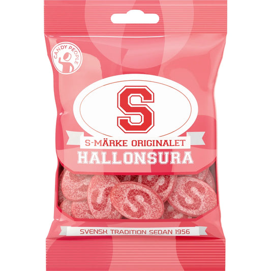 S-Märke Sour Raspberry 80g 18ct (Sweden)