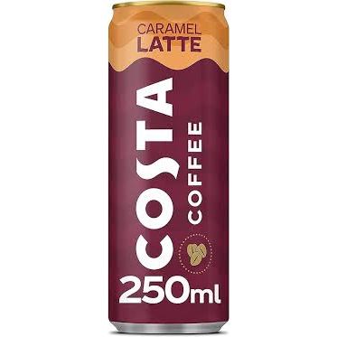 Costa Coffee Caramel Latte Can 250ml 12ct (UK) (Shipping Extra, Click for Details)