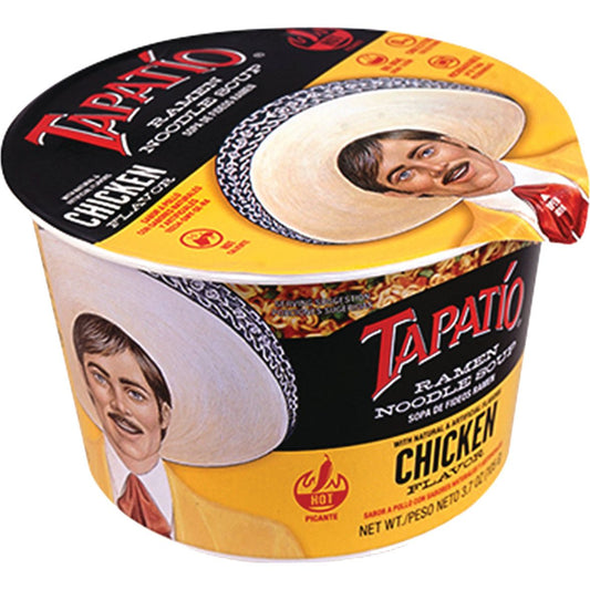 Tapatio Ramen Noodle Soup Bowl Chicken Flavor 3.8oz 6ct