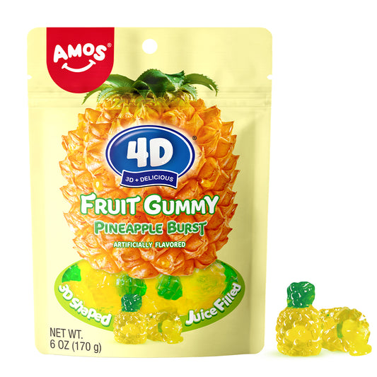 Amos 4D Pineapple Burst Peg Bag 6oz 12ct