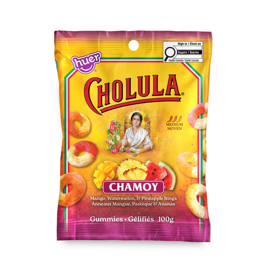 Huer Cholula Chamoy Tropical Gummy Ring Mix 100g 15ct