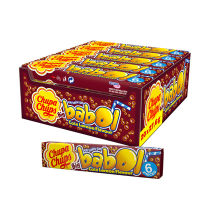Chupa Chups Big Babol Bubblegum Cola Lemon 27.6g 20ct (Europe)