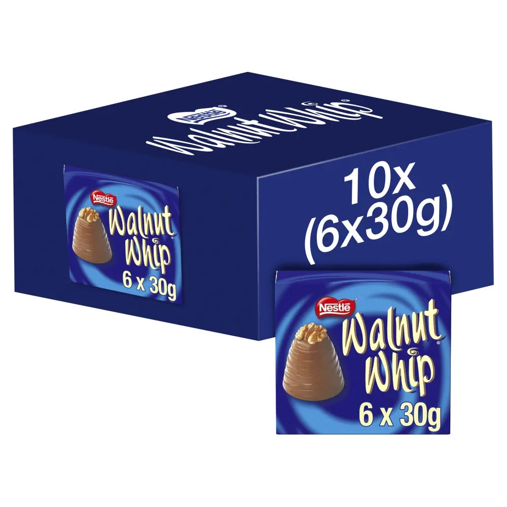 Walnut Whip Milk Chocolate 30g Multipack of 6 10ct (UK)