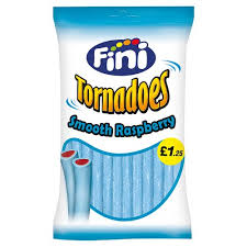Fini Tornedoes Tubes Smooth Raspberry 140g 12ct (UK)