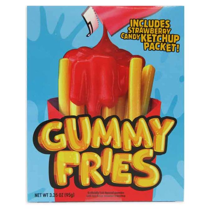 Gummy Fries With Strawberry Ketchup 3.35oz 12ct