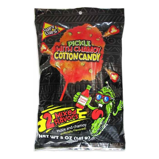 Lupy Lups! Pickle With Chamoy Cotton Candy 5oz 14ct