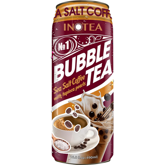 Inotea Bubble Tea Sea Salt Coffee 16.6oz (390ml) 12ct (Shipping Extra, Click for Details)