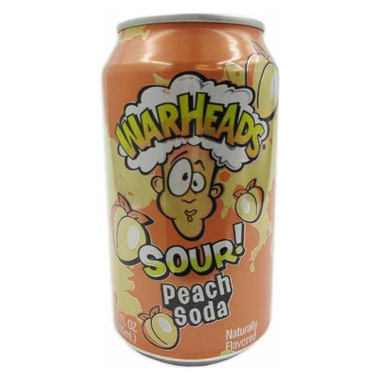 Warheads Sour Soda Peach 12oz 12ct (Shipping Extra, Click for Details)