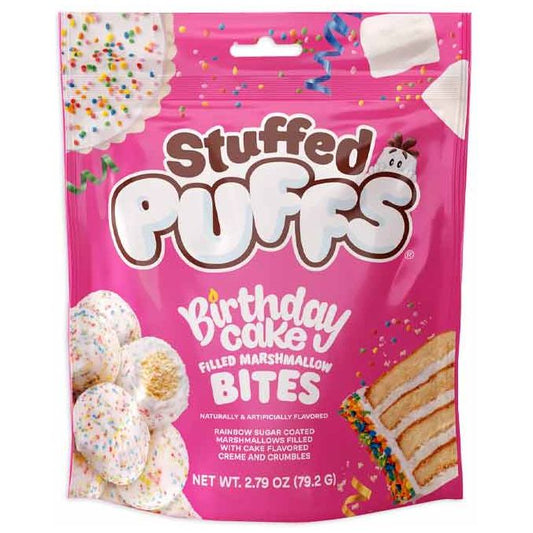 Stuffed Puffs Bites Filled Marshmallow Birthday Cake 2.79oz 8ct