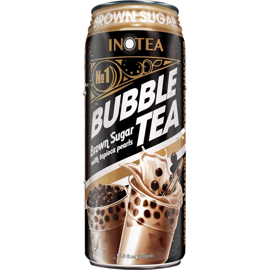 Inotea Bubble Tea Brown Sugar 16.6oz (390ml) 12ct (Shipping Extra, Click for Details)