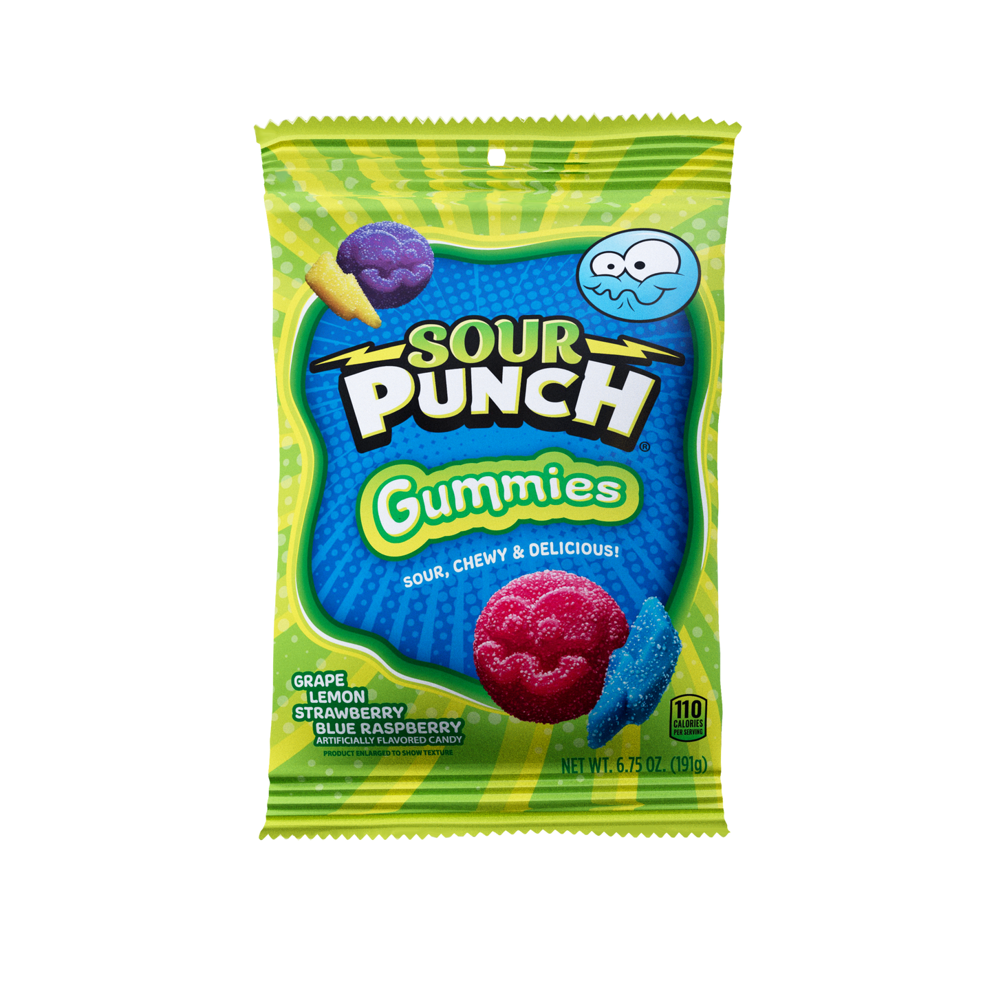 Sour Punch Gummies Peg Bag 6.75oz 8ct