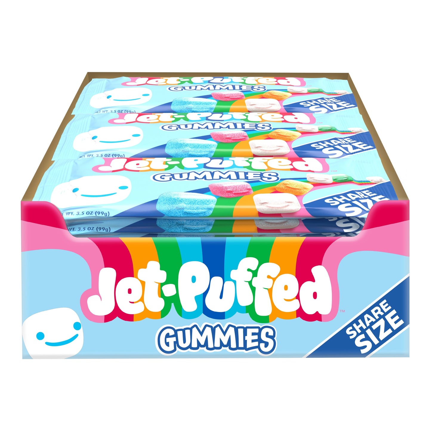 Jet Puffed Gummy Share Size 3.5oz 12ct