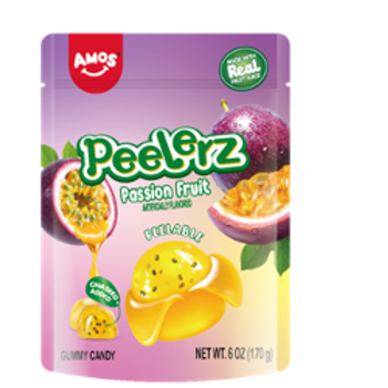 Amos Peelerz Passion Fruit 6oz 12ct - candynow.ca