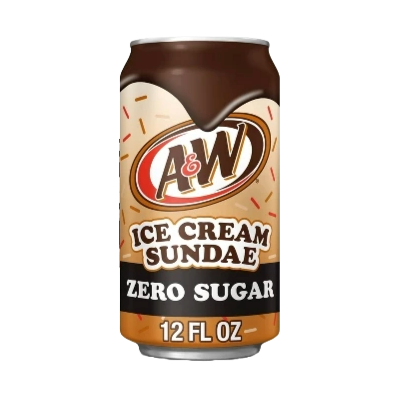 A&W Ice Cream Sundae Zero 12oz 12ct (Shipping Extra, Click for Details)