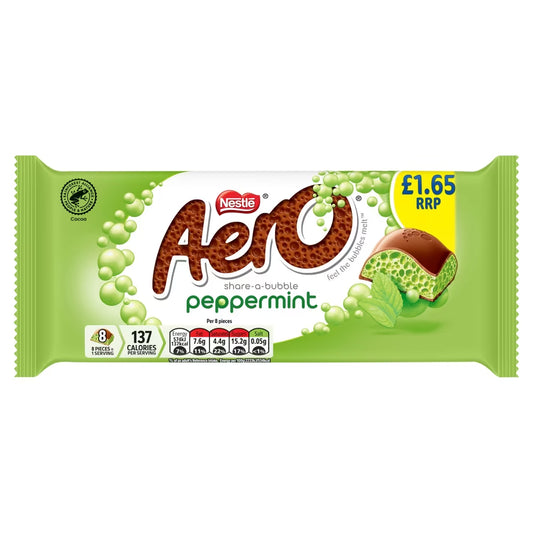 Aero Peppermint Chocolate Sharing Bar 90g 15ct (UK)