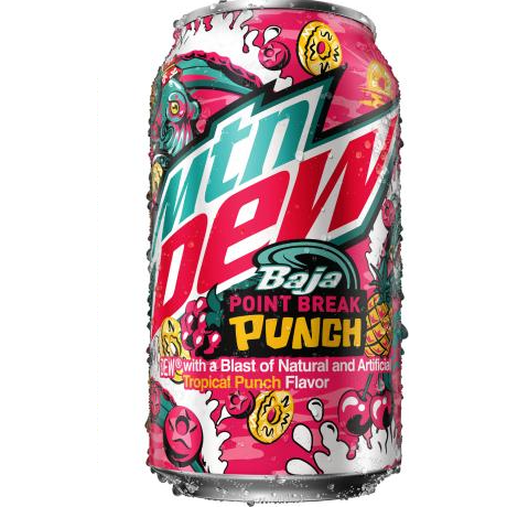 Mountain Dew Baja Point Break Punch 12oz 12ct (Shipping Extra, Click for Details)