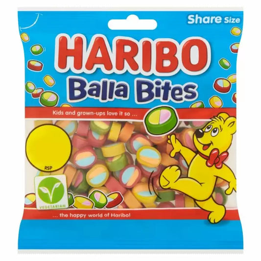 Haribo Balla Bites 140g 12ct (UK)