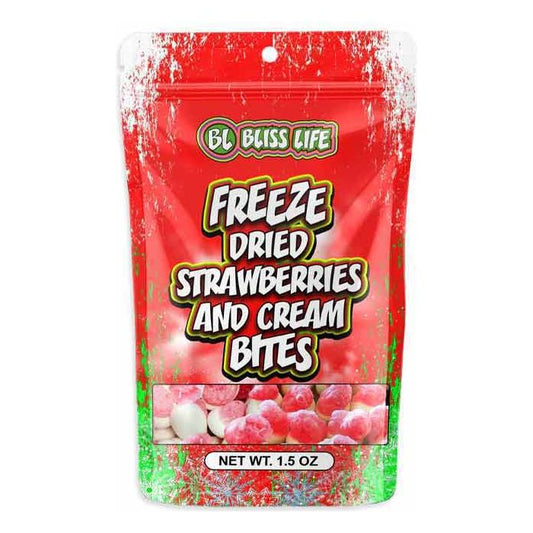 Bliss Life Freeze Dried Strawberries & Cream Bites 1.5oz 12ct